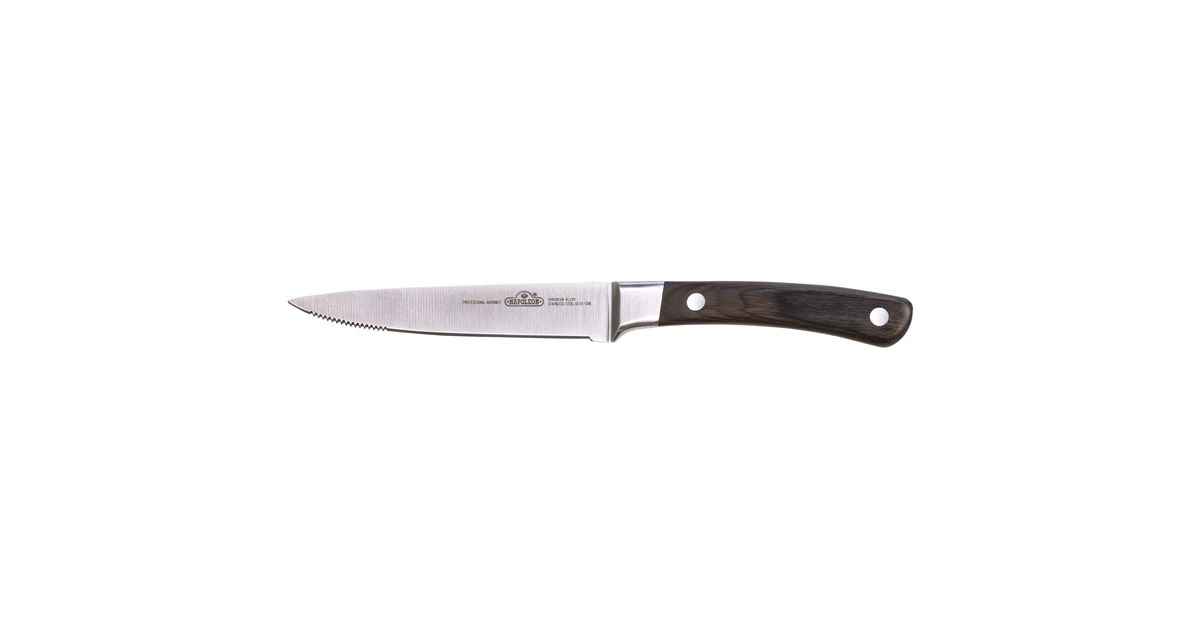 Napoleon Wellenschliff Steak Messer, 12cm(edelstahl/holz)