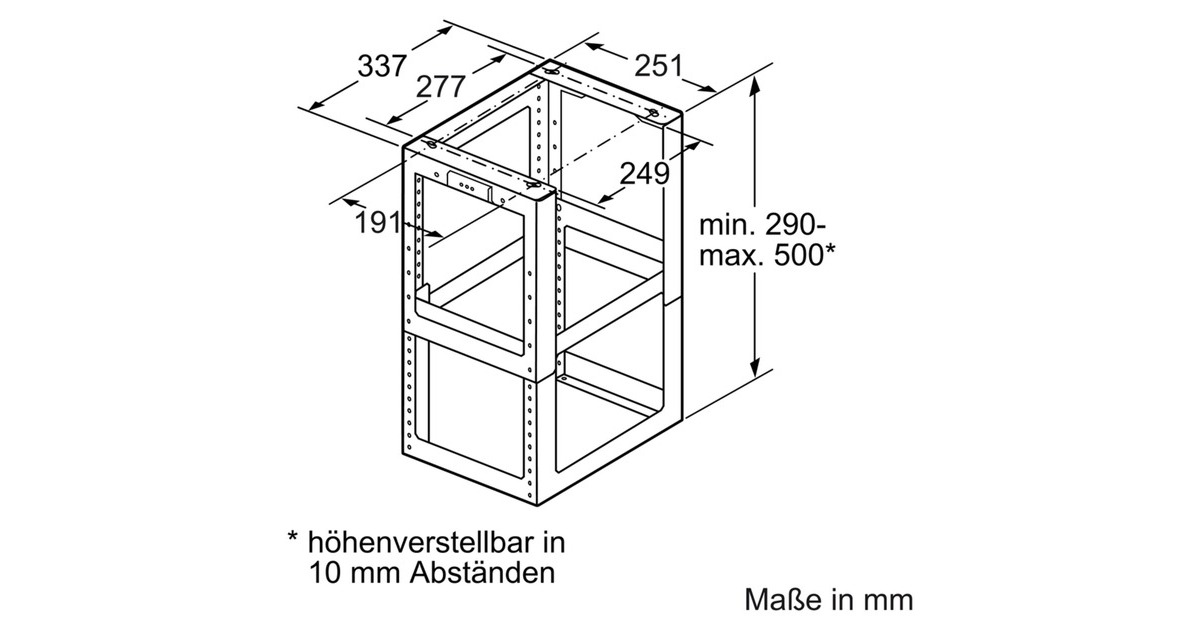 Neff Montageturmverlängerung Z5921N0(500 mm)