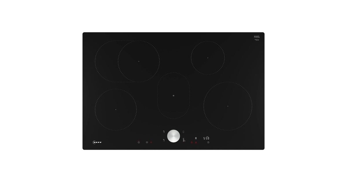 Neff T58PTF1L0 N 90, Autarkes Kochfeld(schwarz/edelstahl, 80 cm)