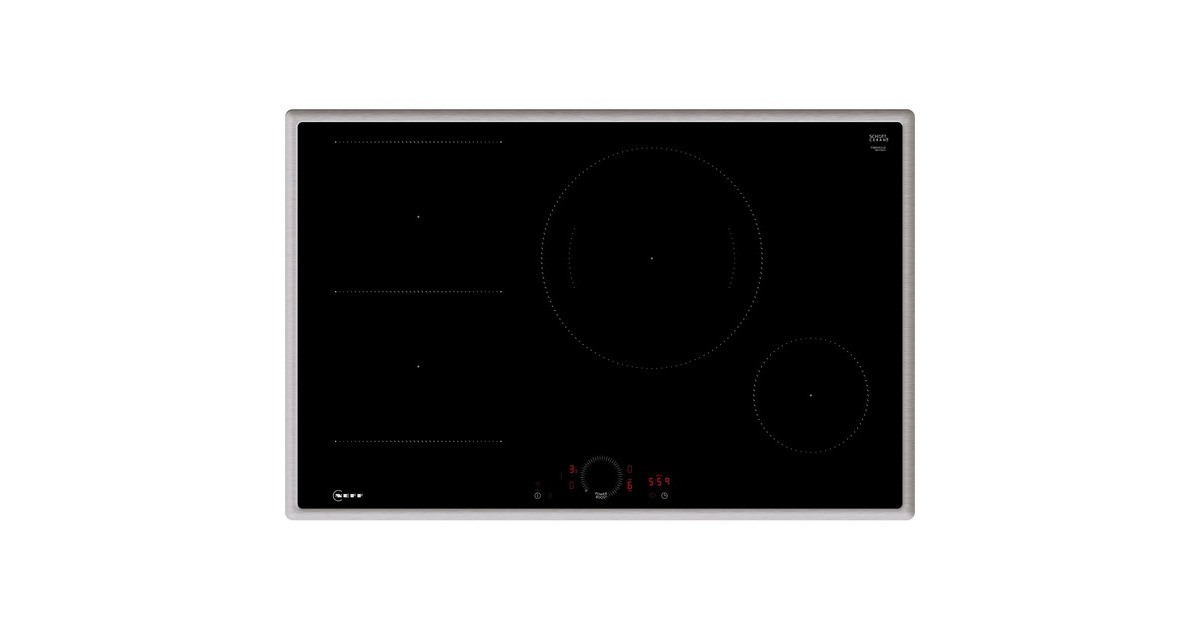 Neff T58SHS1L0 N 70, Autarkes Kochfeld(schwarz/edelstahl, 80 cm)