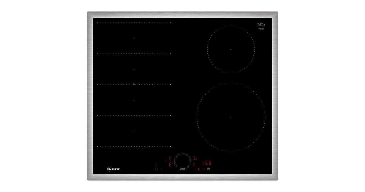 Neff T66SHE4L0 N 70, Autarkes Kochfeld(schwarz/edelstahl, 60 cm)