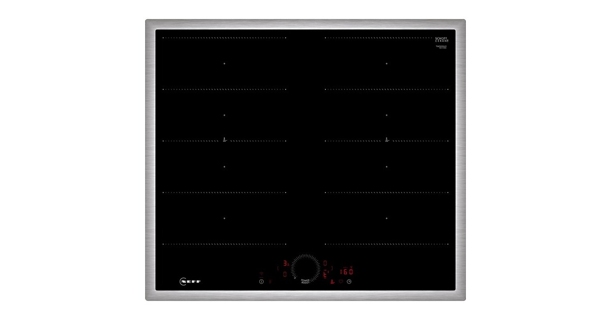 Neff T66SHX4L0 N 70, Autarkes Kochfeld(schwarz/edelstahl, 60 cm)