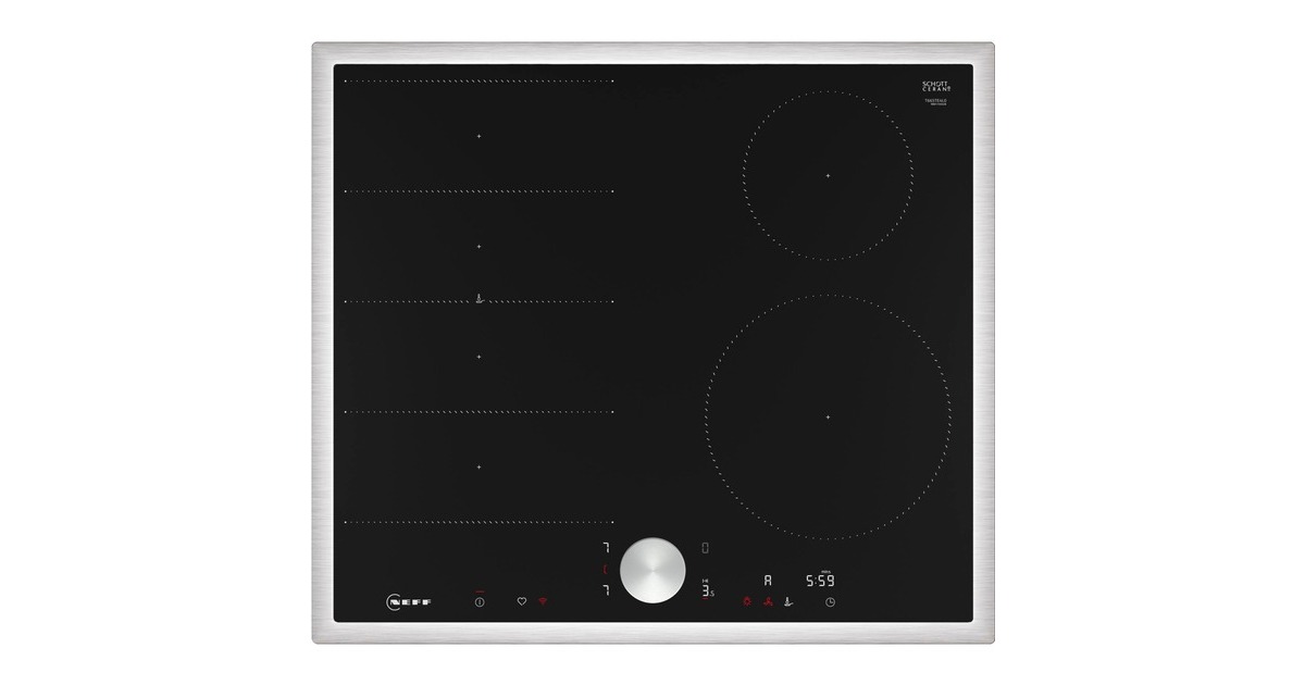 Neff T66STE4L0 N 90, Autarkes Kochfeld(schwarz/edelstahl, 60 cm)