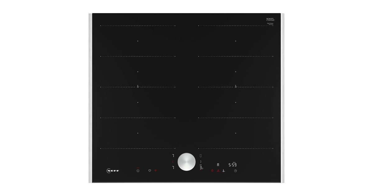 Neff T66TTX4L0 N 90, Autarkes Kochfeld(schwarz/edelstahl, 60 cm)