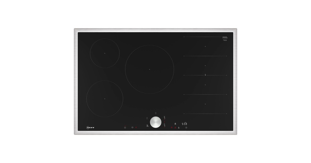 Neff T68STV4L0 N 90, Autarkes Kochfeld(schwarz/edelstahl, 80 cm)