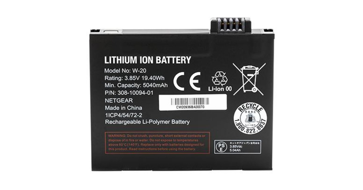 Netgear Akku für mobile Router W-20 (MHBTRM5)(schwarz)