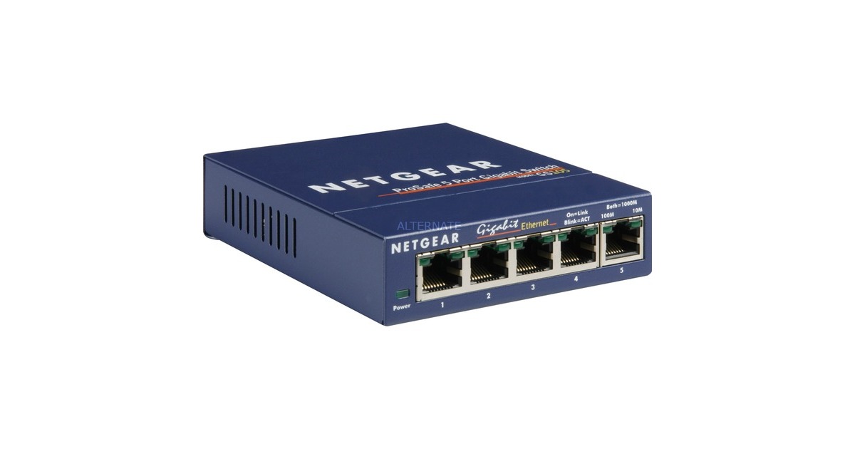 Netgear GS105GE, Switch(blau, Retail)