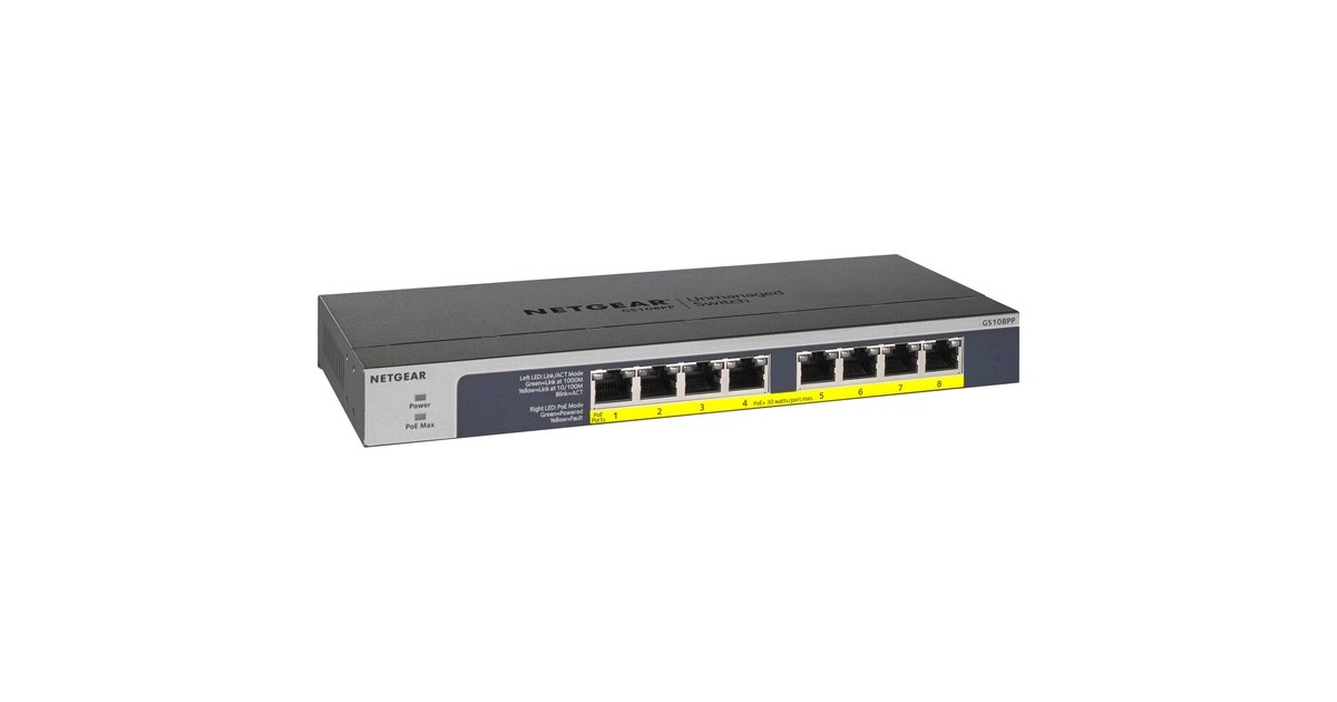 Netgear GS108PP, Switch