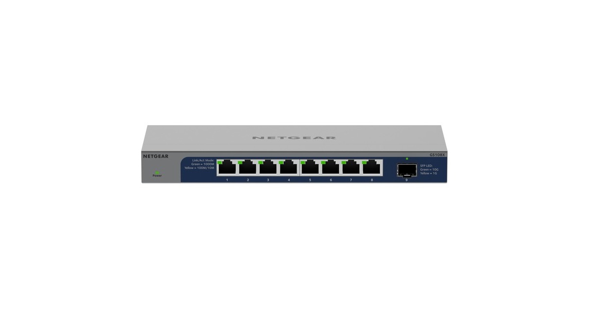Netgear GS108X UNM/8x1G/1x10Gb SFP+, Switch