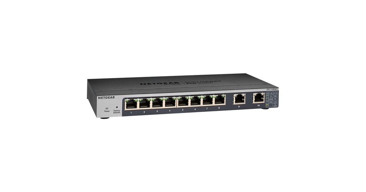 Netgear GS110EMX, Switch