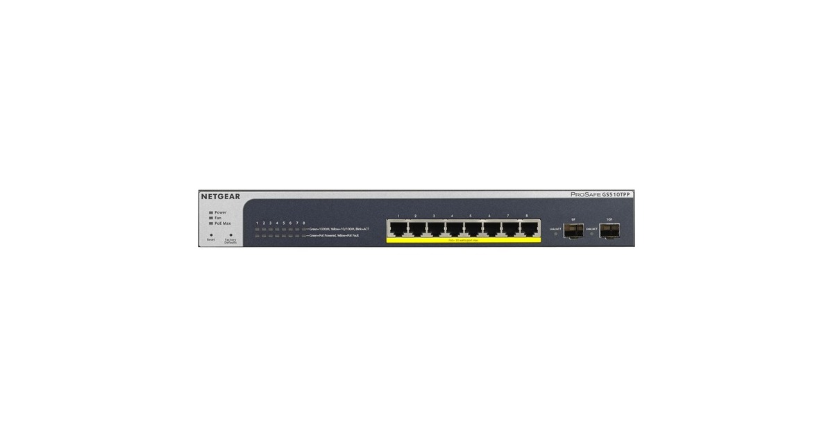 Netgear GS510TPP PoE/GE/GE/SMA/08, Switch