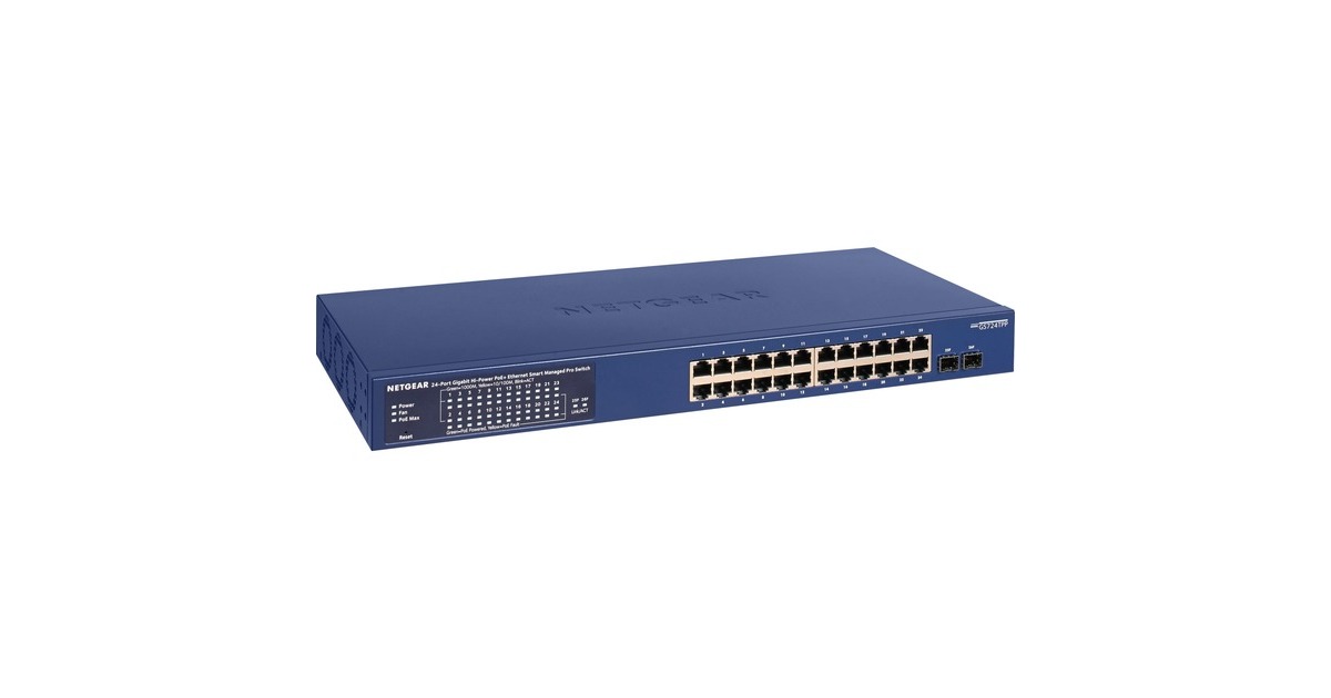 Netgear GS724TPP, Switch(blau)
