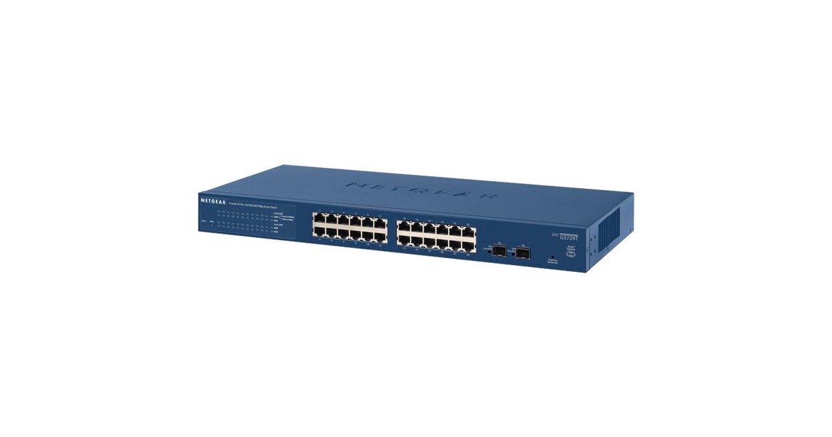 Netgear GS724T, Switch(blau)