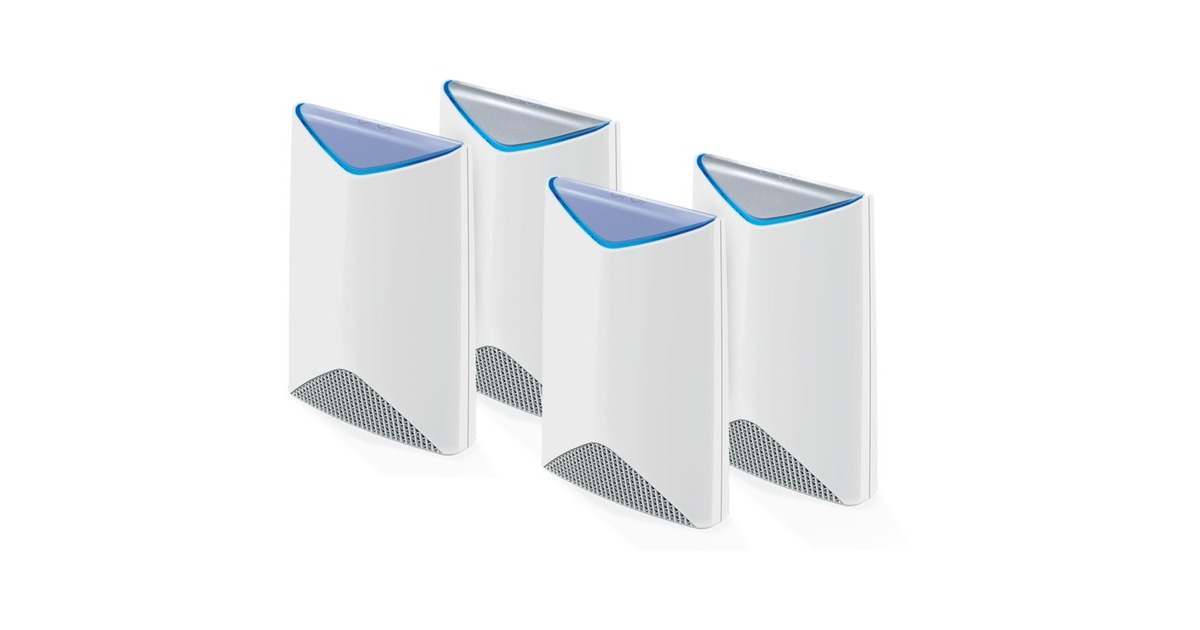Netgear Orbi Pro SRK60 4er Pack, Mesh Router(weiß, 1x Router, 3x Satellit)