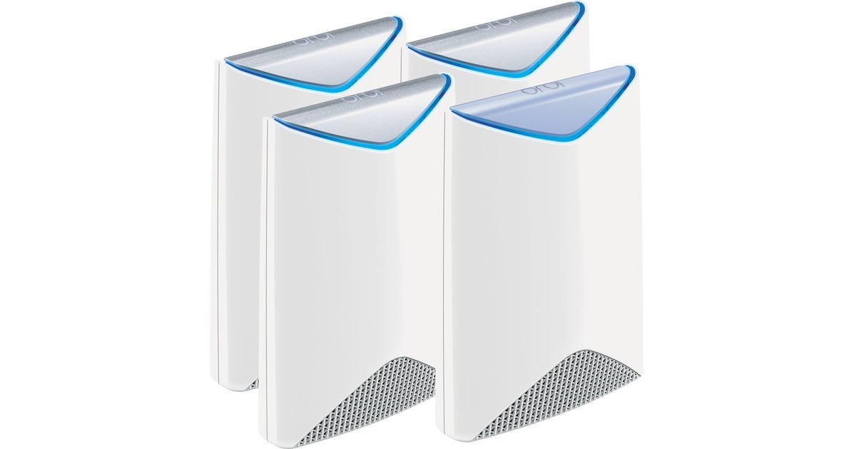 Netgear Orbi Pro SRK60 4er Pack, Mesh Router(weiß, 1x Router, 3x Satellit)