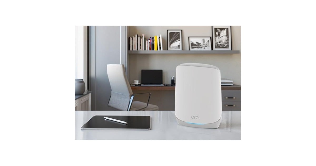 Netgear Orbi WiFi6 Tri-Band Mesh System 2er Set, Mesh Router(weiß)