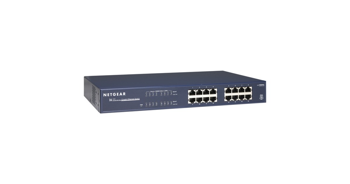 Netgear ProSafe JGS516, Switch(blau)