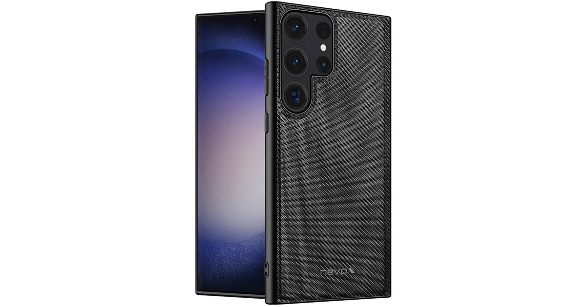 Nevox StyleShell NYLO, Handyhülle(schwarz, Samsung Galaxy S24 Ultra)