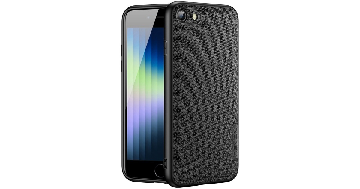 Nevox StyleShell NYLO, Handyhülle(schwarz, iPhone SE 20/22, iPhone 8/7)