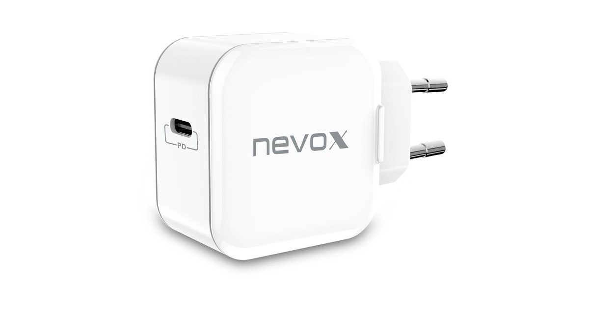Nevox USB PD Type C Ladegerät 20Watt weiss(weiß)