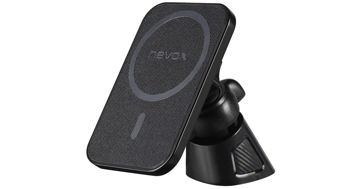 Nevox Wireless Fast Car Charger 15 Watt, Ladegerät(schwarz, Kompatibel mit MagSafe)