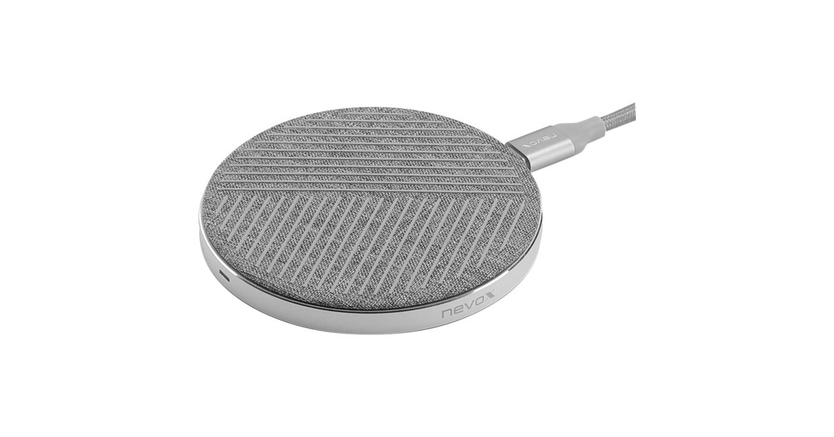 Nevox Wireless Fast Charger 15Watt, Ladegerät(silber)