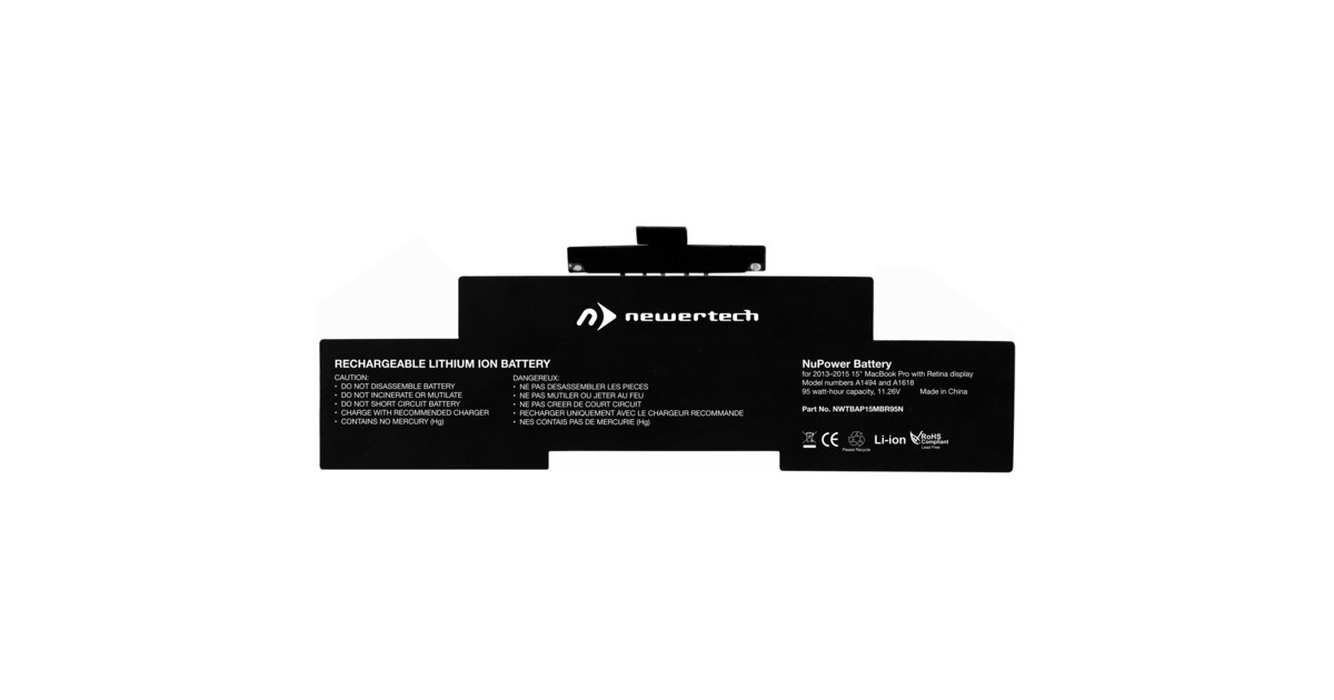 NewerTech 95W NuPower für MacBook Pro 38,1 cm (15"), Akku(schwarz)