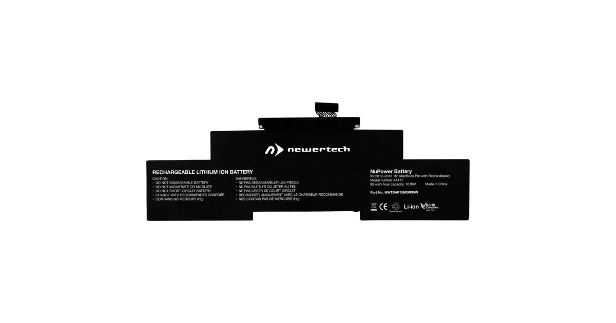 NewerTech 95W NuPower für MacBook Pro 38,1 cm (15"), Akku(schwarz)