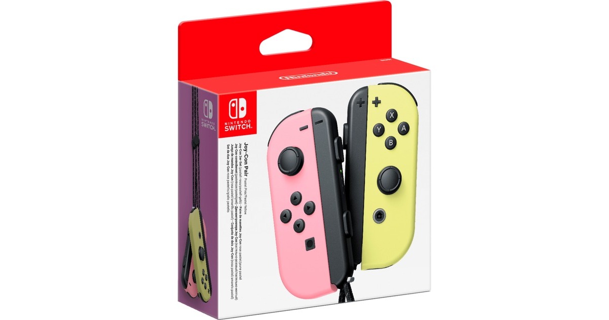 Nintendo Joy-Con 2er-Set, Bewegungssteuerung(rosa/hellgelb)