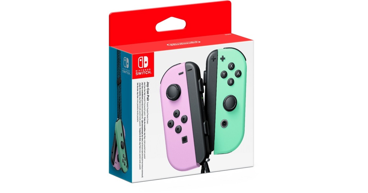 Nintendo Joy-Con 2er-Set, Bewegungssteuerung(hellviolett/hellgrün)
