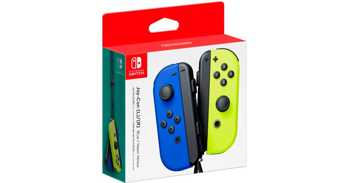 Nintendo Joy-Con 2er-Set, Bewegungssteuerung(blau/neon-gelb)