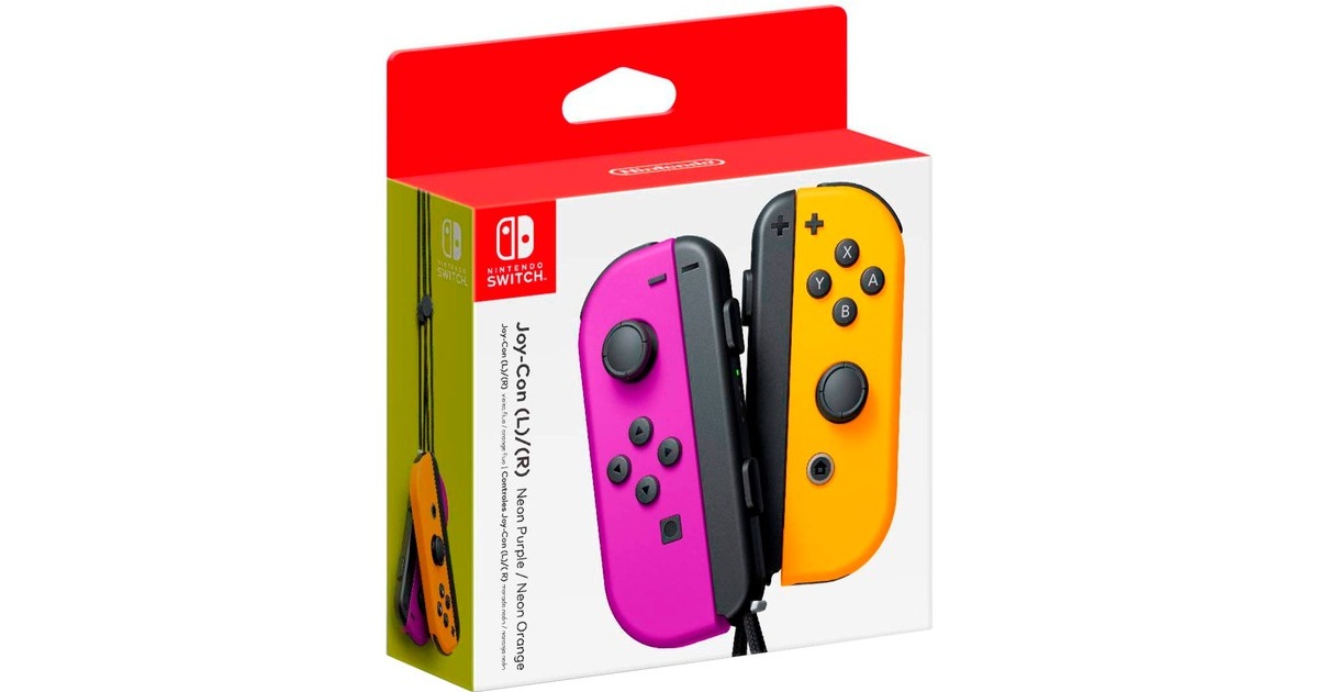 Nintendo Joy-Con 2er-Set, Bewegungssteuerung(neon-lila/neon-orange)