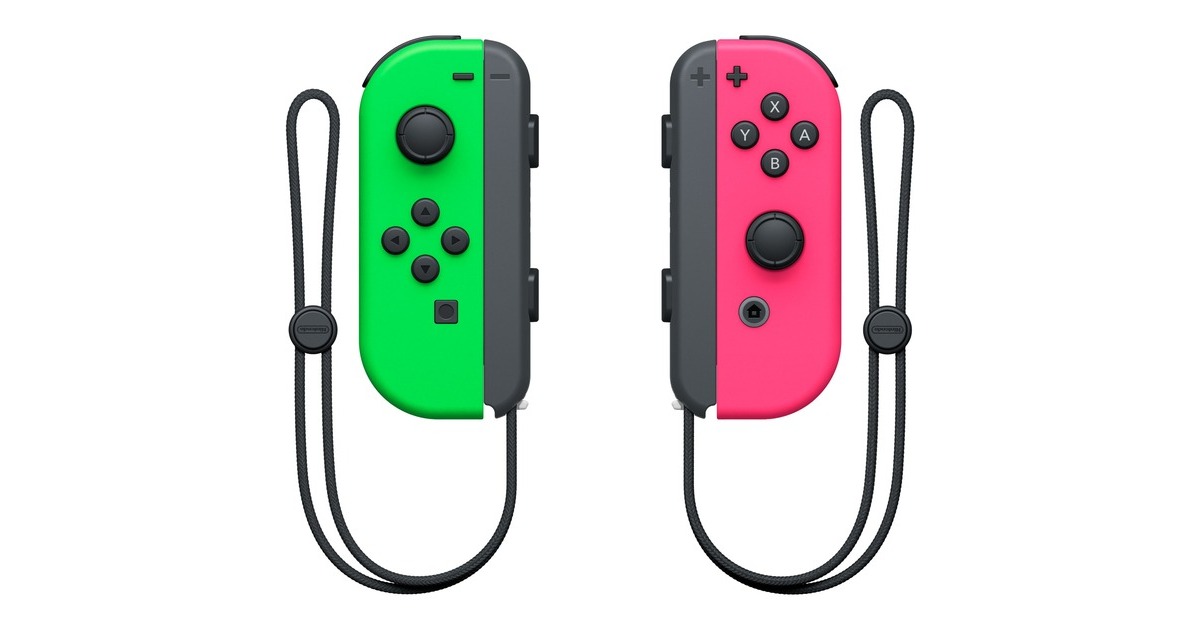 Nintendo Joy-Con 2er-Set, Bewegungssteuerung(neon-grün/neon-pink)