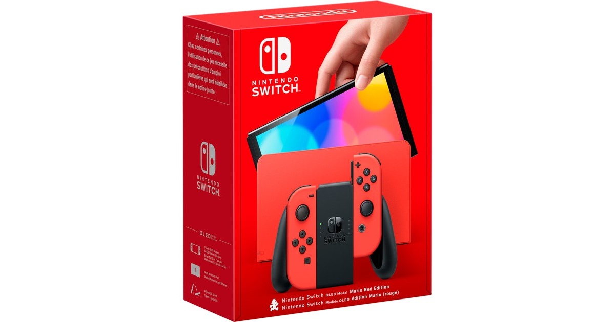 Nintendo Switch (OLED-Modell) Mario Red Edition, Spielkonsole(rot)