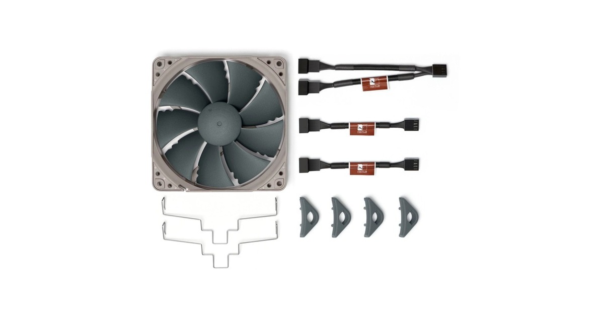 Noctua NA-FK1 redux 120x120x25, Gehäuselüfter(grau, Zweitlüfter-Set für CPU-Kühler NH-U12S redux)