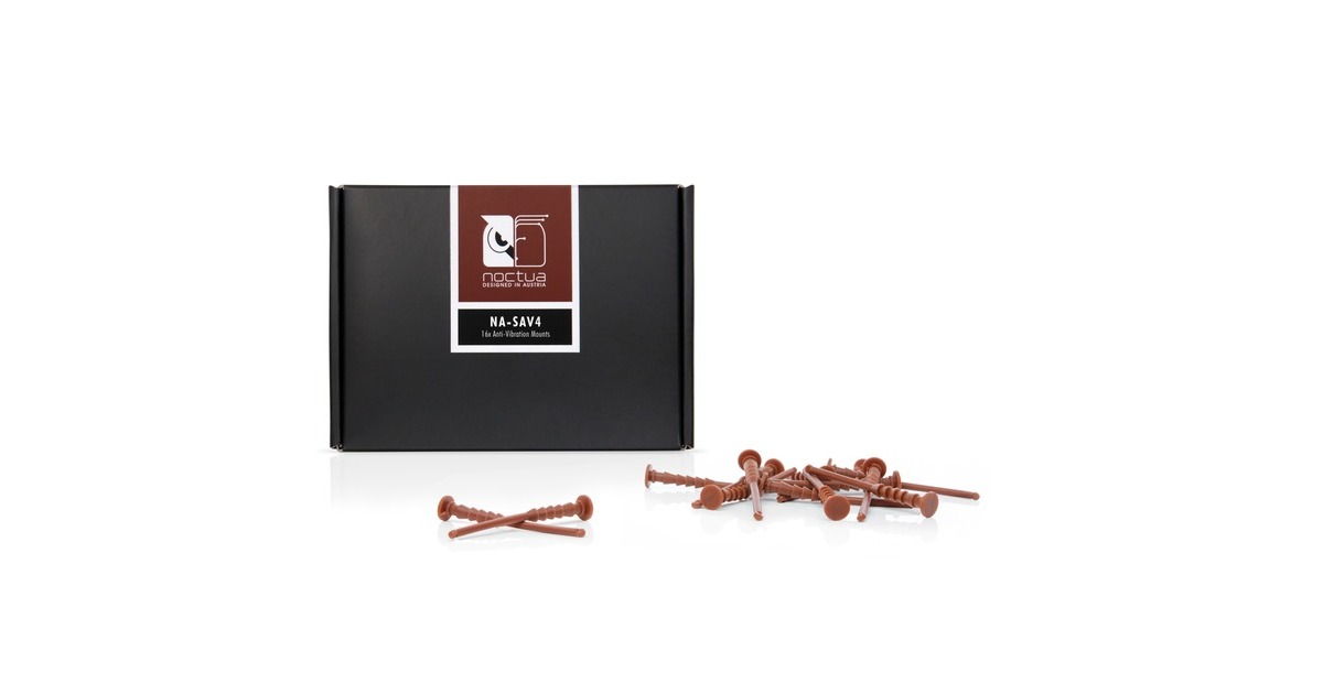 Noctua NA-SAV4 Anti Vibration Mounts, Befestigung/Montage(braun)