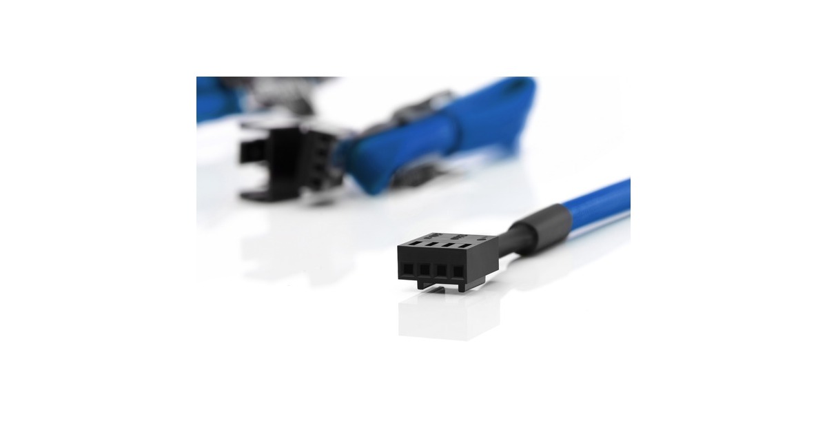 Noctua NA-SEC1 chromax blue, Verlängerungskabel(blau, 30cm, 4 Stück)