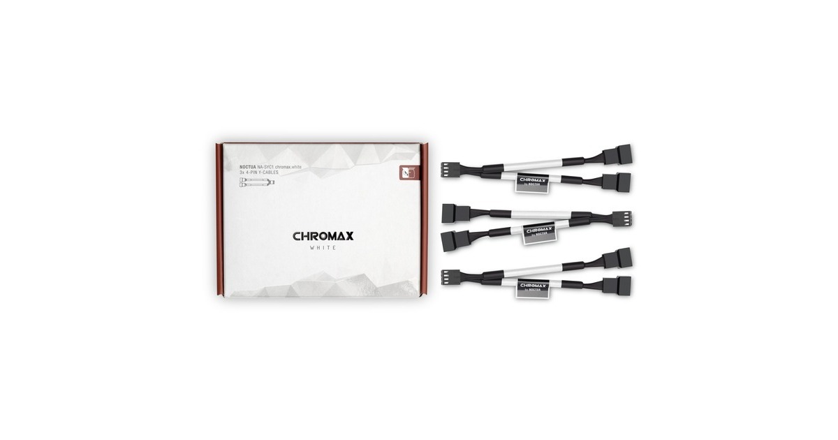 Noctua NA-SYC1 chromax white, Y-Kabel(weiß, 3 Stück)