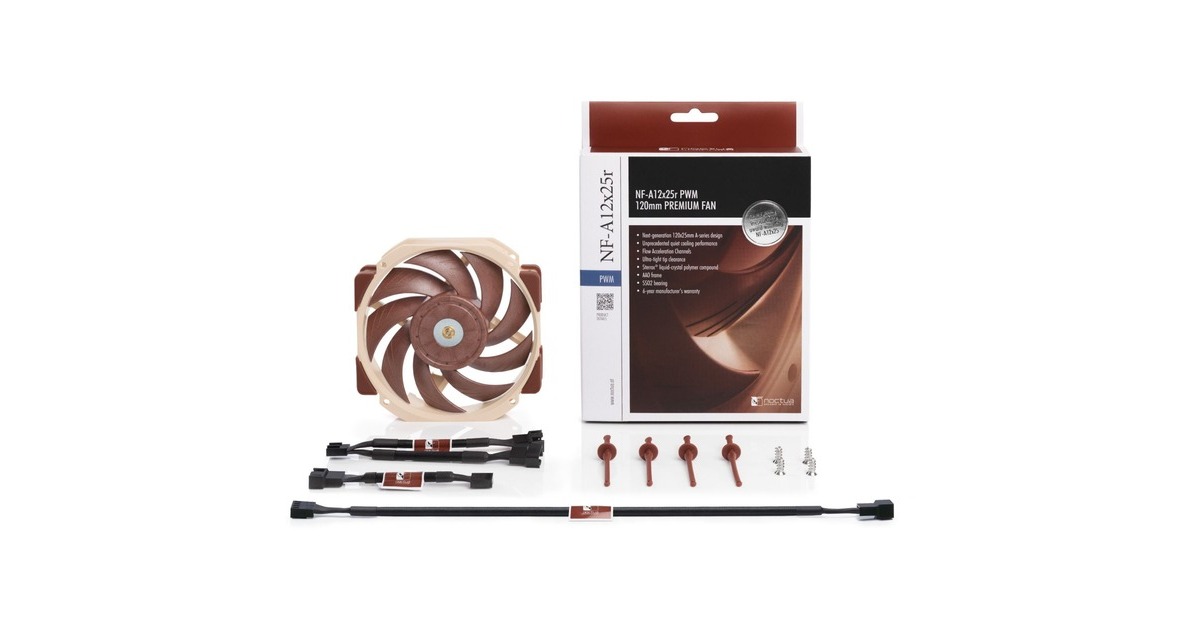Noctua NF-A12x25r PWM Premium Fan 120x120x25, Gehäuselüfter