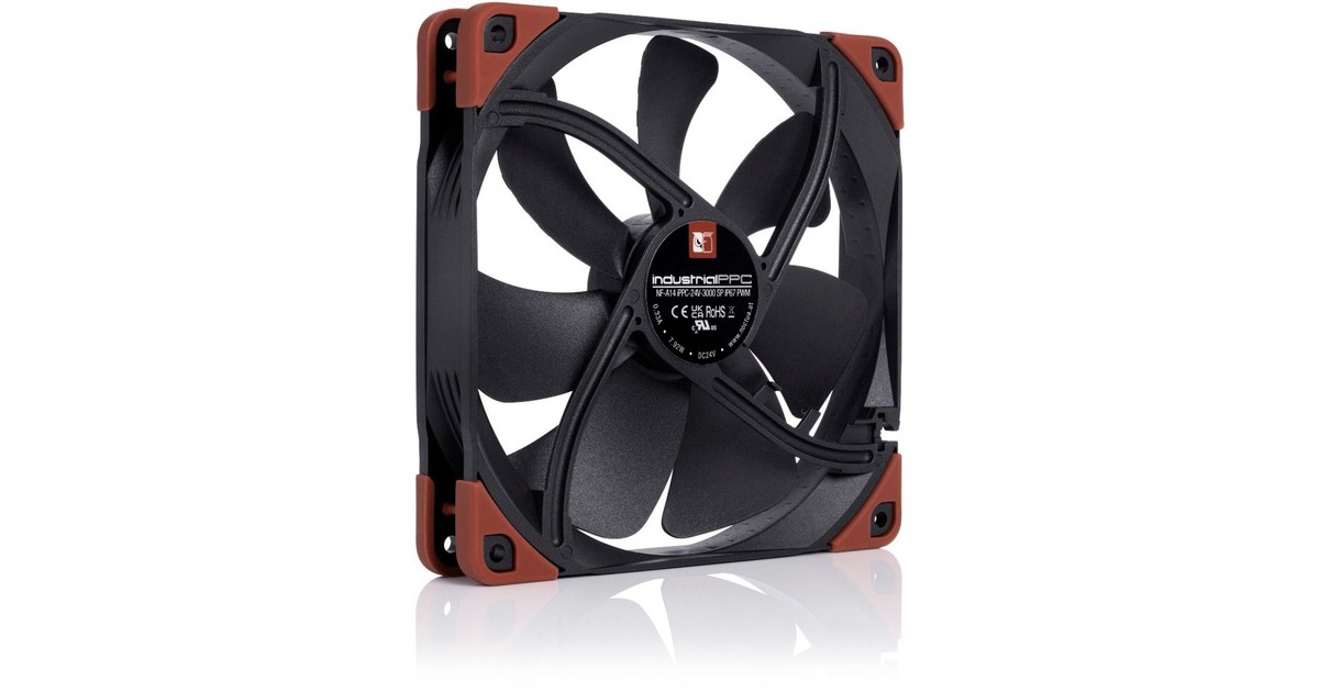 Noctua NF-A14 industrialPPC-24V-3000 SP IP67 PWM, Gehäuselüfter(schwarz, PWM-Anschluss)