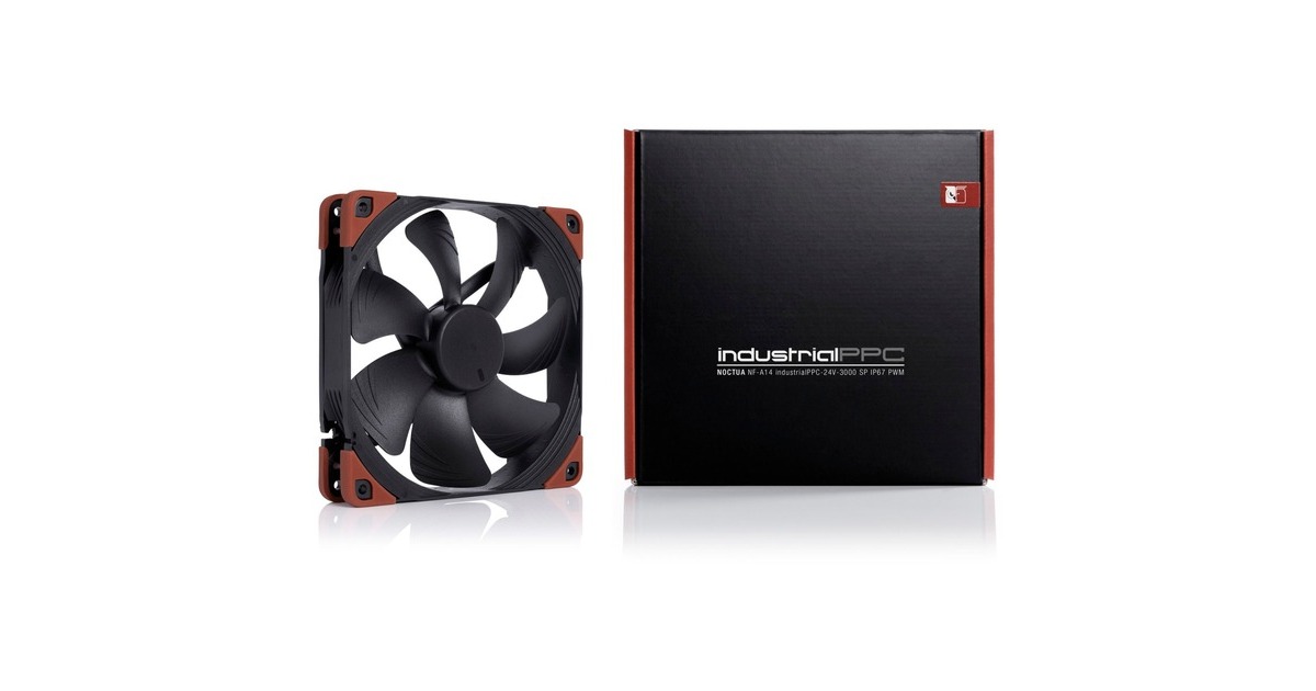 Noctua NF-A14 industrialPPC-24V-3000 SP IP67 PWM, Gehäuselüfter(schwarz, PWM-Anschluss)