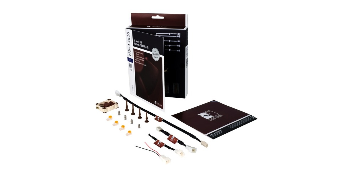 Noctua NF-A4x10 FLX, Gehäuselüfter(braun/weiß)