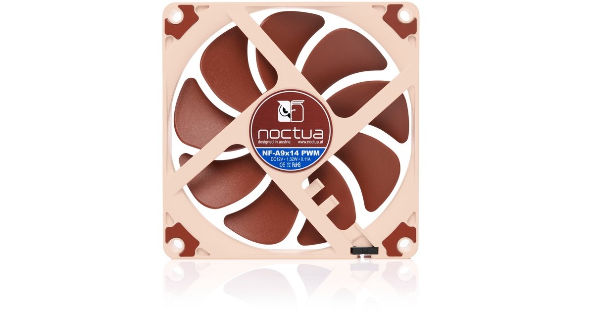 Noctua NF-A9x14 PWM, Gehäuselüfter(braun/weiß)