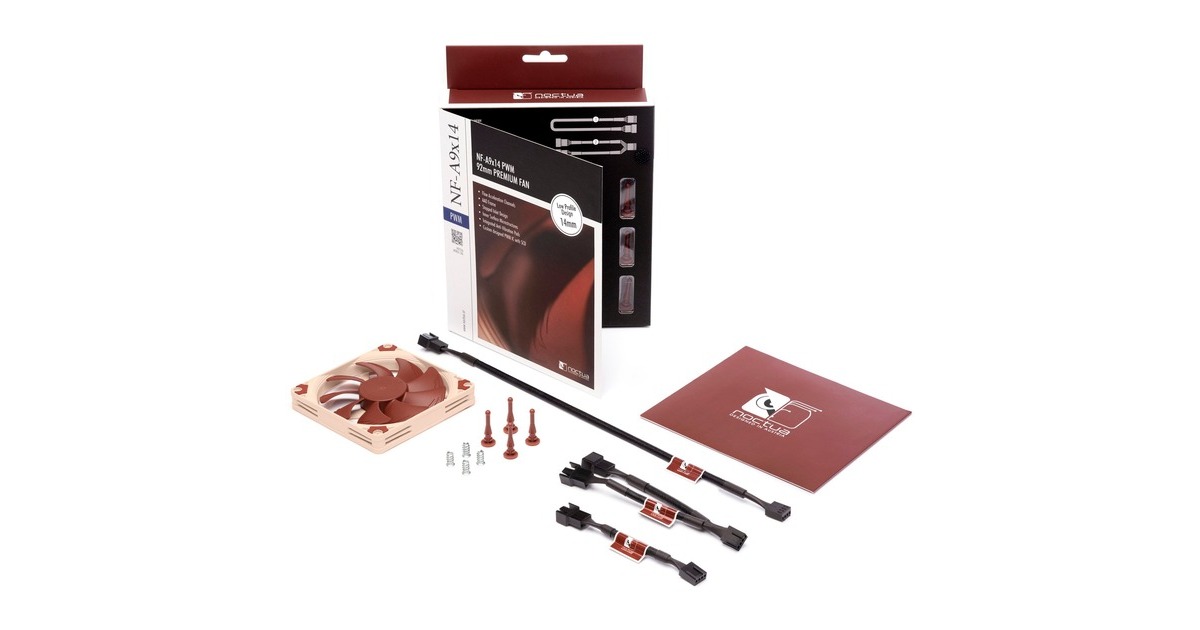 Noctua NF-A9x14 PWM, Gehäuselüfter(braun/weiß)