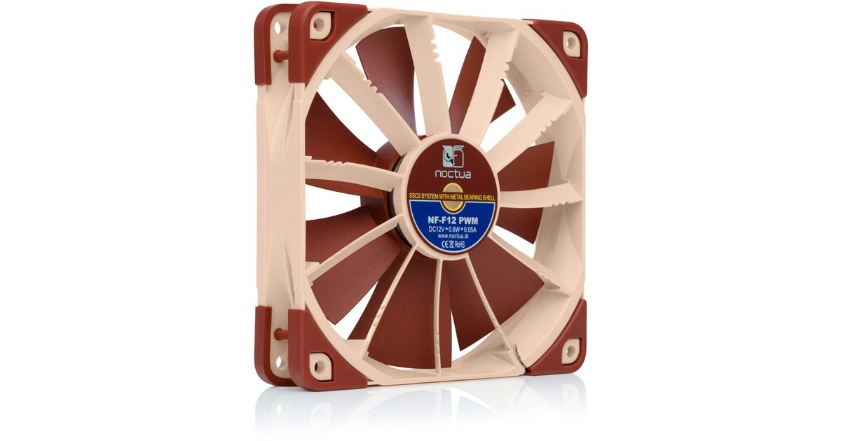 Noctua NF-F12 PWM, Gehäuselüfter(hellbraun, Retail)