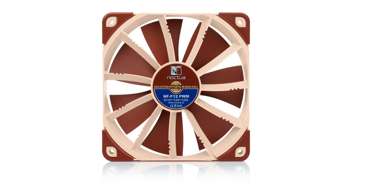 Noctua NF-F12 PWM, Gehäuselüfter(hellbraun, Retail)