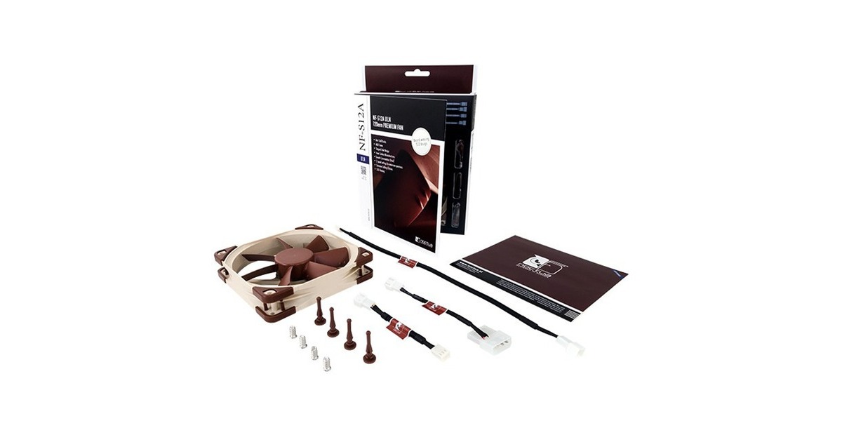 Noctua NF-S12A ULN, Gehäuselüfter(braun, 3-Pin-/5,25