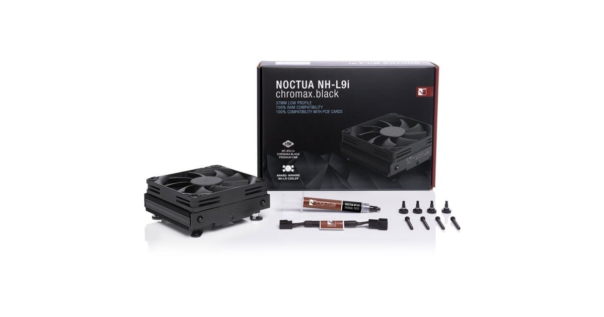 Noctua NH-L9i chromax.black, CPU-Kühler(schwarz, Outlet) Noctua NH-L9i chromax.black, CPU-Kühler(schwarz, Outlet)
