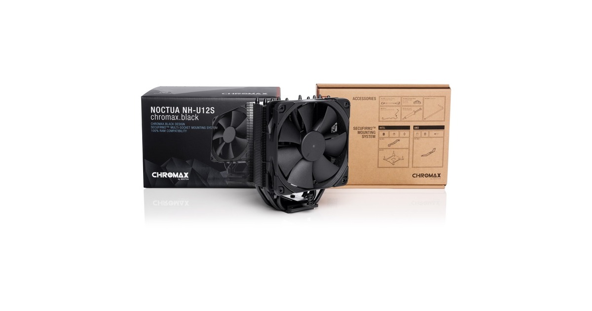 Noctua NH-U12S chromax.black, CPU-Kühler(schwarz)