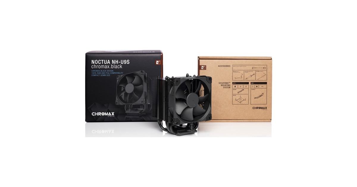 Noctua NH-U9S chromax.black, CPU-Kühler(schwarz)